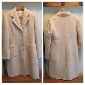 Banana Republic “vintage” cream wool boucle coat
